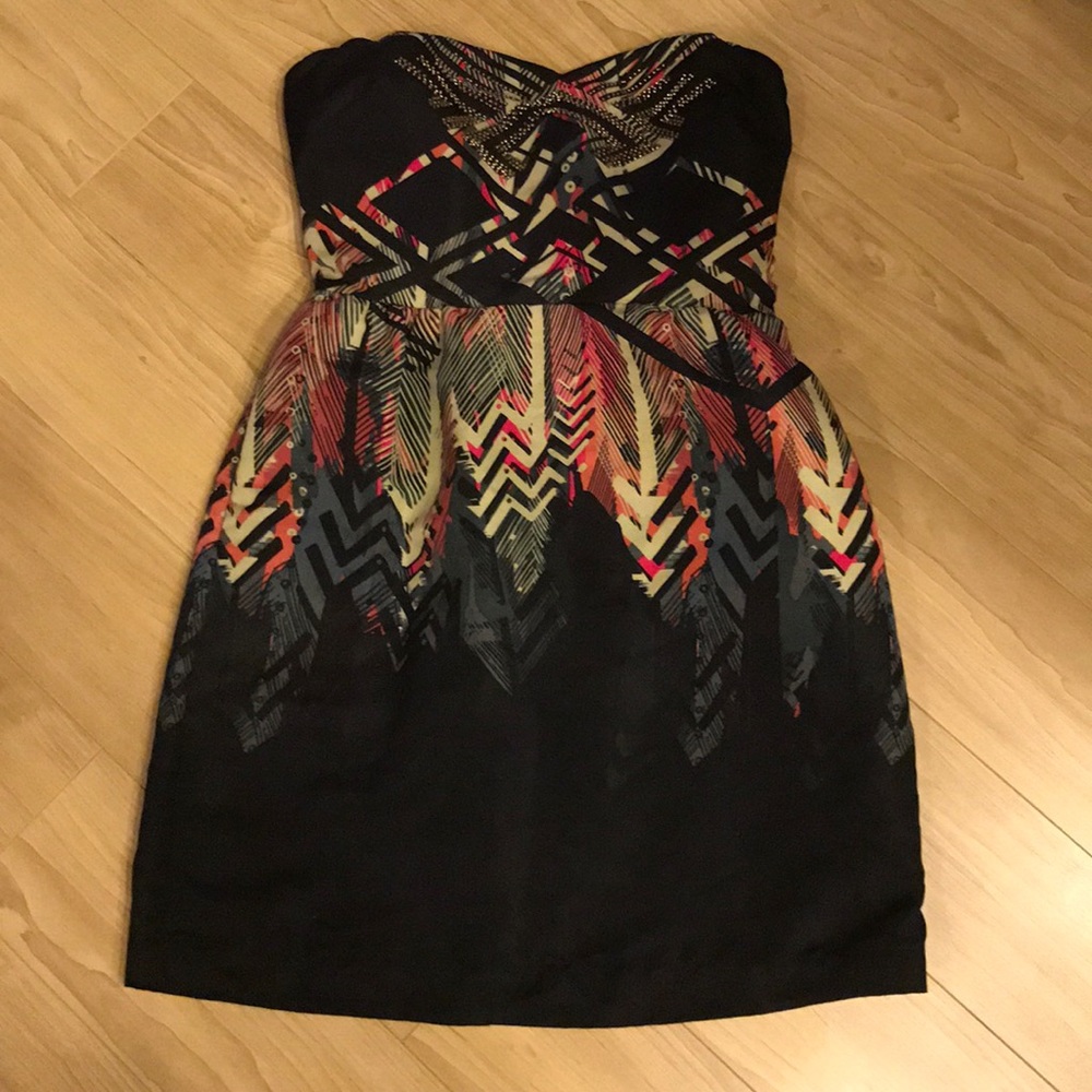 Urban Outfitters Black Strapless Dress Medium